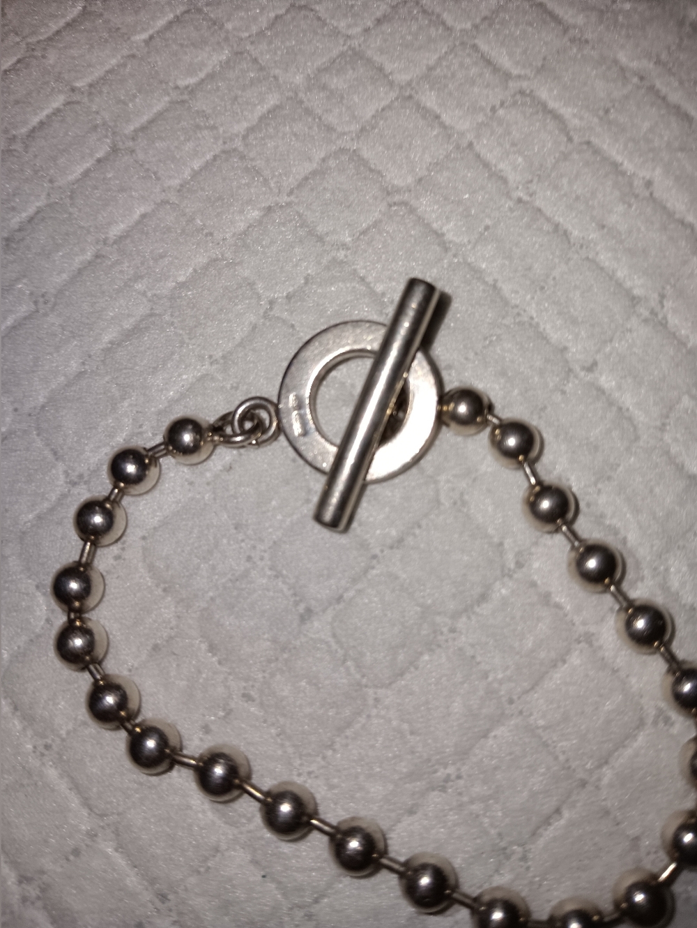 Gucci GG Boule Toggle Sterling Silver Bracelet .925 - Picture 3 of 3